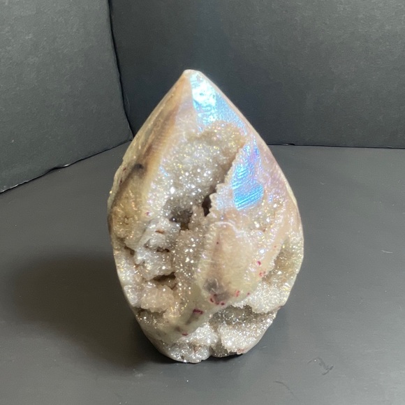 Druzy Moonstone Agate Flame 388g - Picture 6 of 8